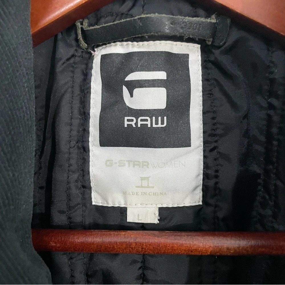 G-Star Raw Denim Black Insulated Coat Size L